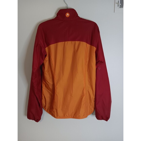 Marmot Lightweight 1/2 Zip Pullover Windbreaker Jacket Orange Small - Picture 4 of 5